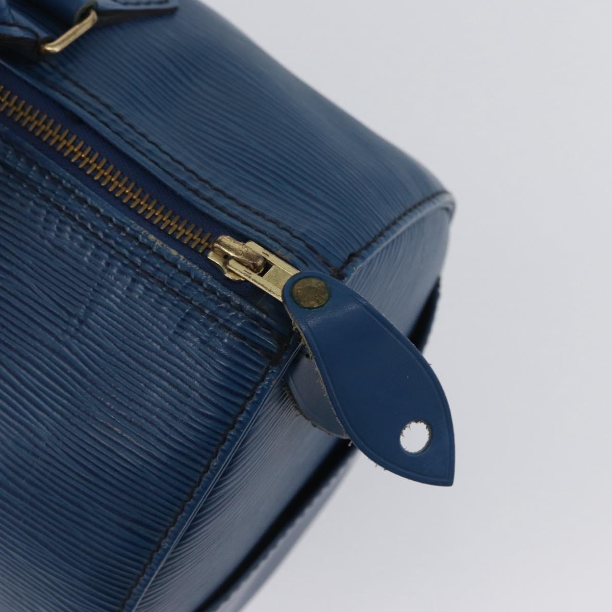 LOUIS VUITTON Epi Speedy 30 Hand Bag Toledo Blue M43005 LV Auth 171891