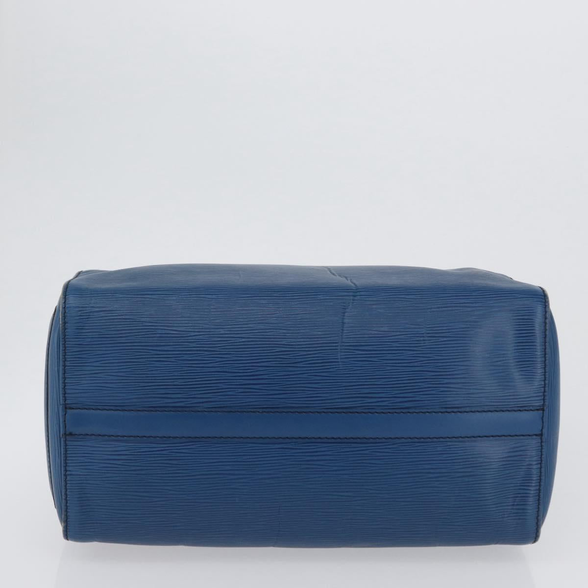 LOUIS VUITTON Epi Speedy 30 Hand Bag Toledo Blue M43005 LV Auth 171891