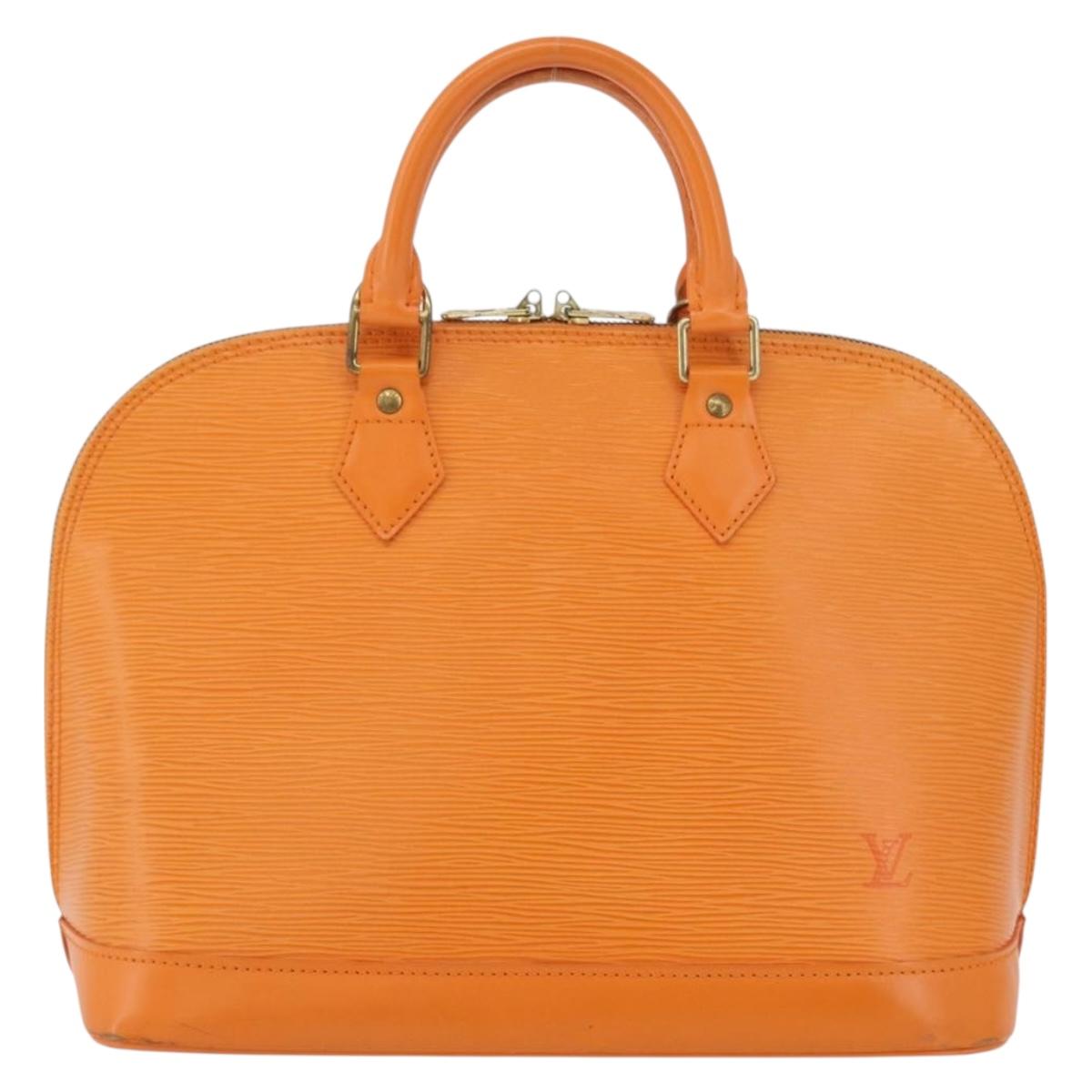 LOUIS VUITTON Epi Alma Hand Bag Orange Mandarin M5214H LV Auth 171893
