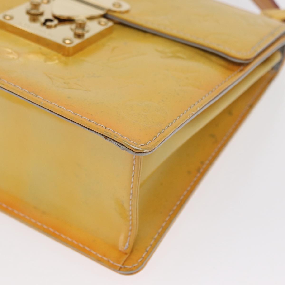 LOUIS VUITTON Monogram Vernis Spring street Hand Bag Gris M91029 LV Auth 171927