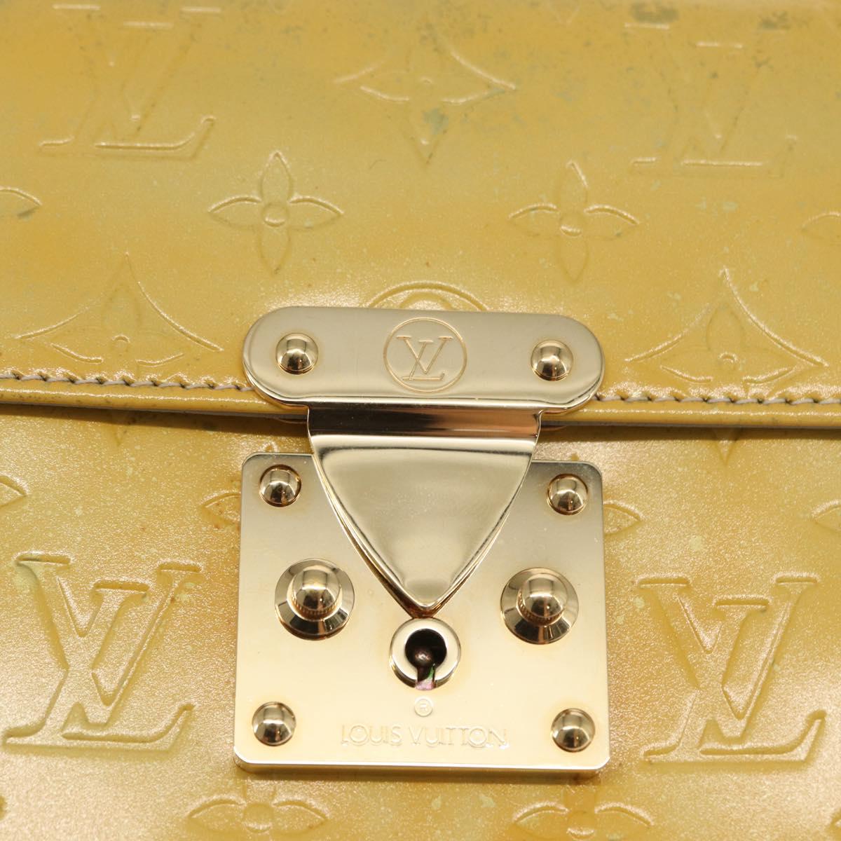 LOUIS VUITTON Monogram Vernis Spring street Hand Bag Gris M91029 LV Auth 171927