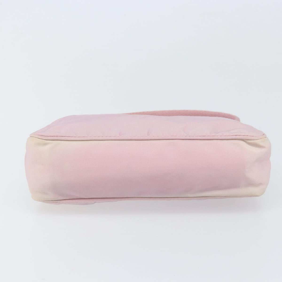 PRADA Hand Pouch Nylon Pink Auth 171934