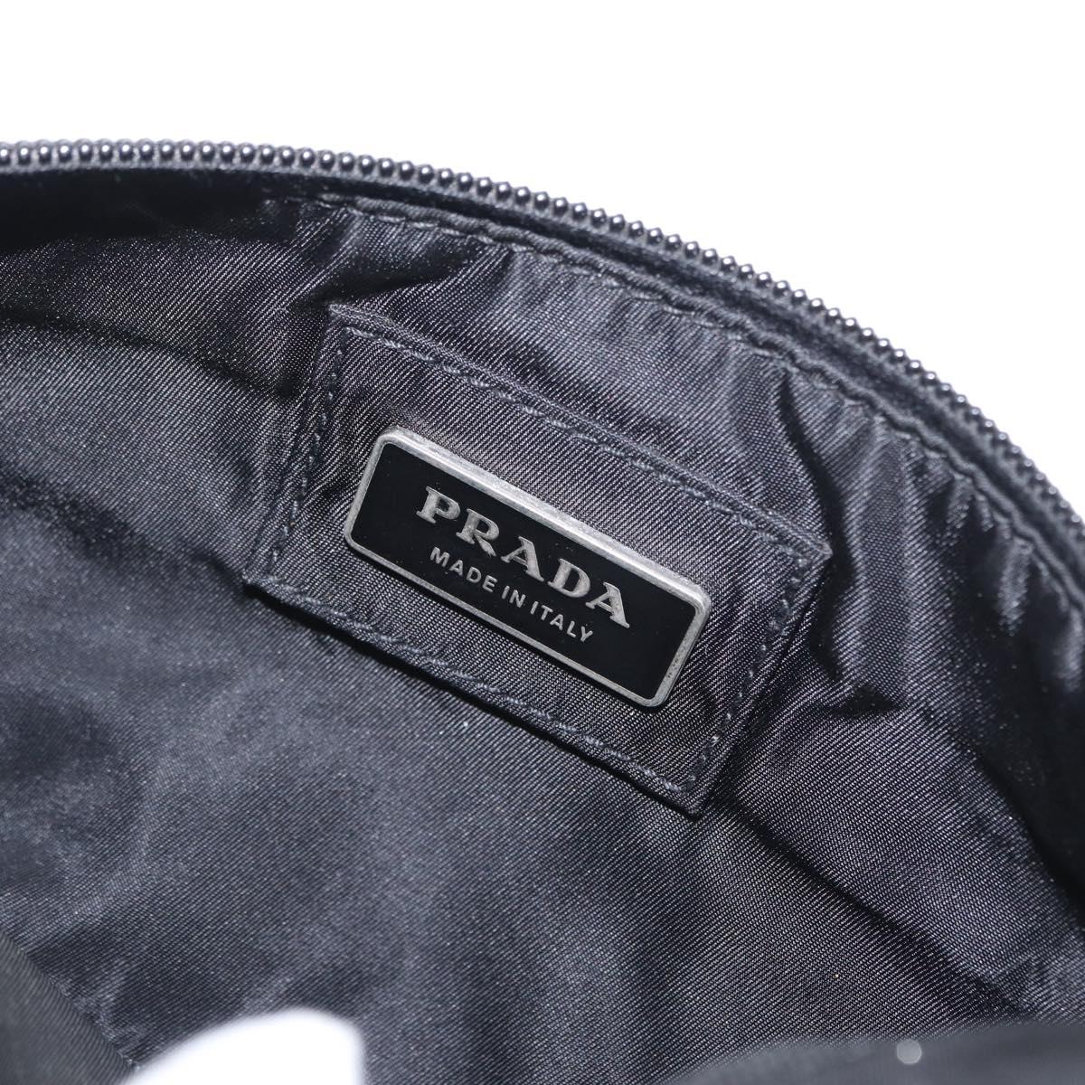 PRADA Waist bag Nylon Black Auth 171943