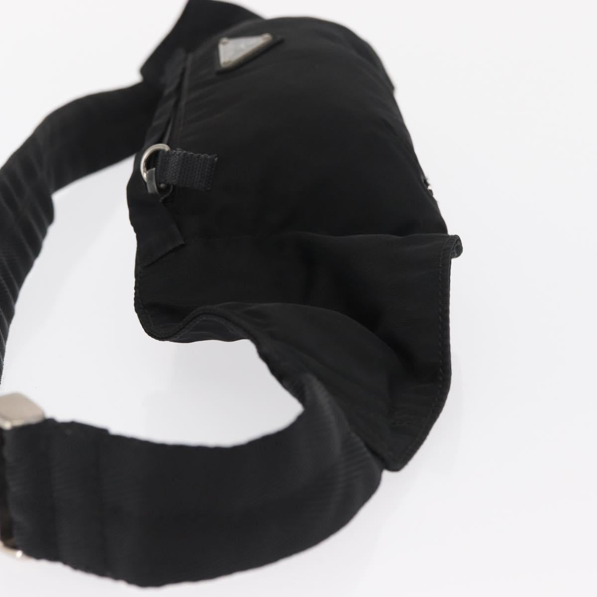 PRADA Waist bag Nylon Black Auth 171943
