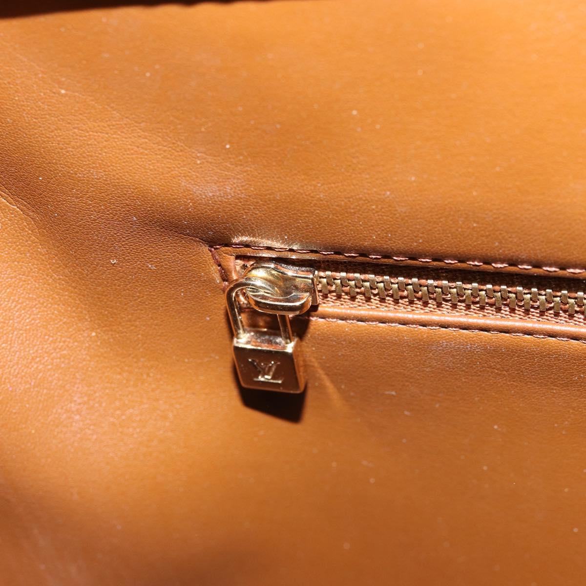 LOUIS VUITTON Monogram Vernis Houston Hand Bag Bronze M91122 LV Auth 171944