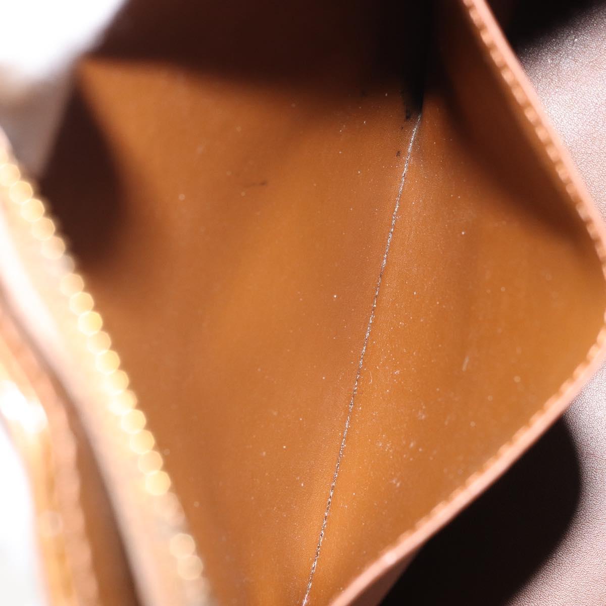 LOUIS VUITTON Monogram Vernis Houston Hand Bag Bronze M91122 LV Auth 171944