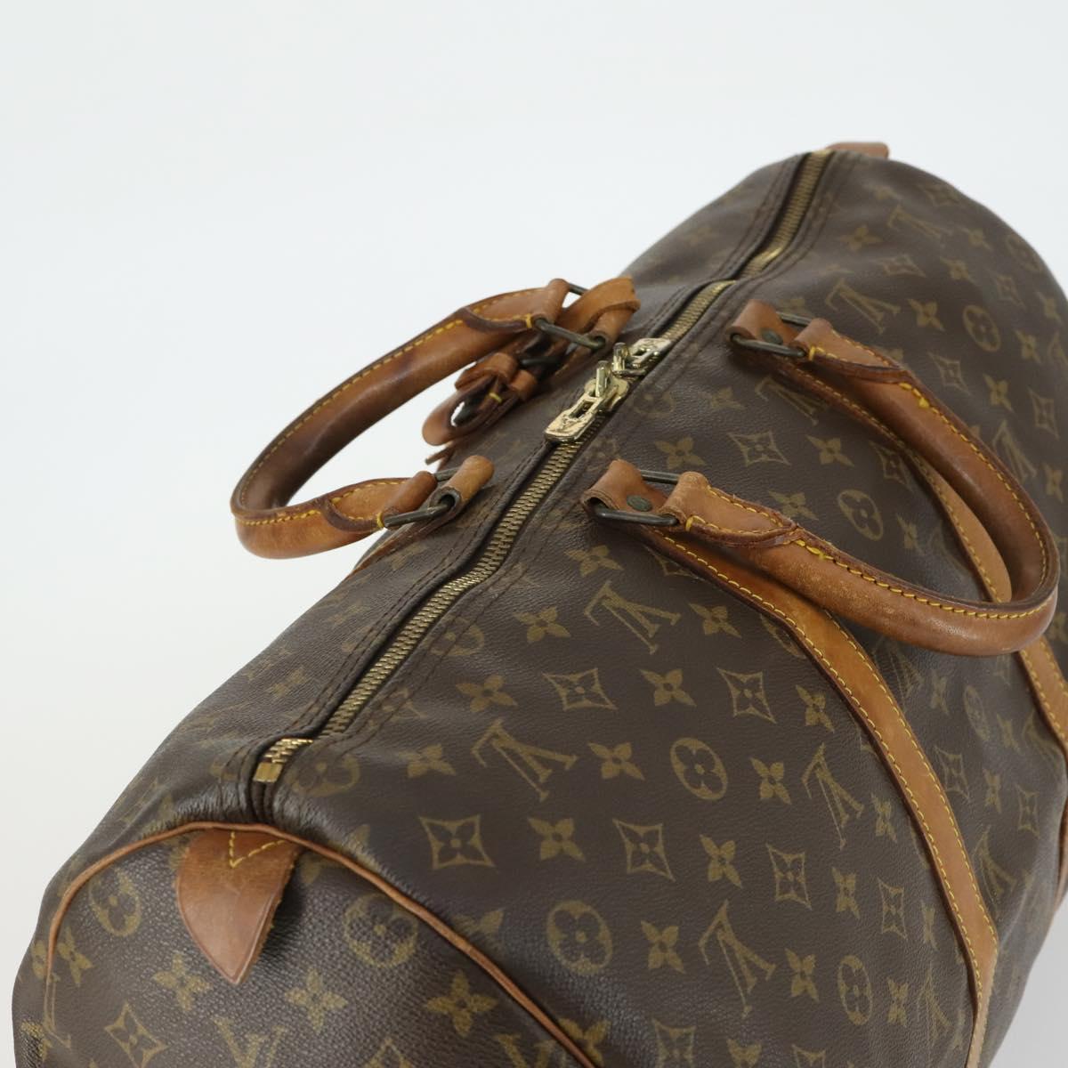 LOUIS VUITTON Monogram Keepall 50 Boston Bag M41426 LV Auth 171948