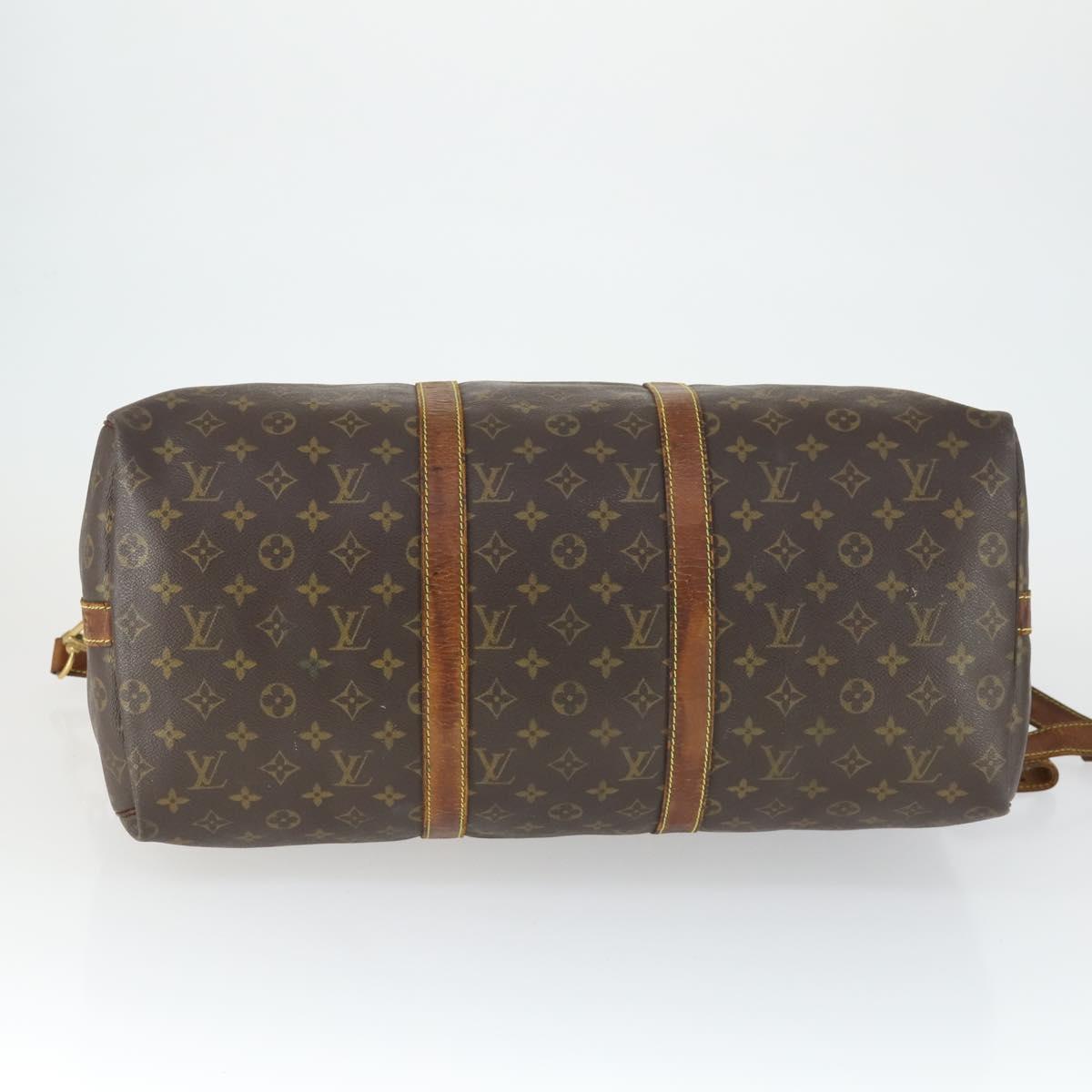 LOUIS VUITTON Monogram Keepall Bandouliere 50 Boston Bag M41416 LV Auth 171949