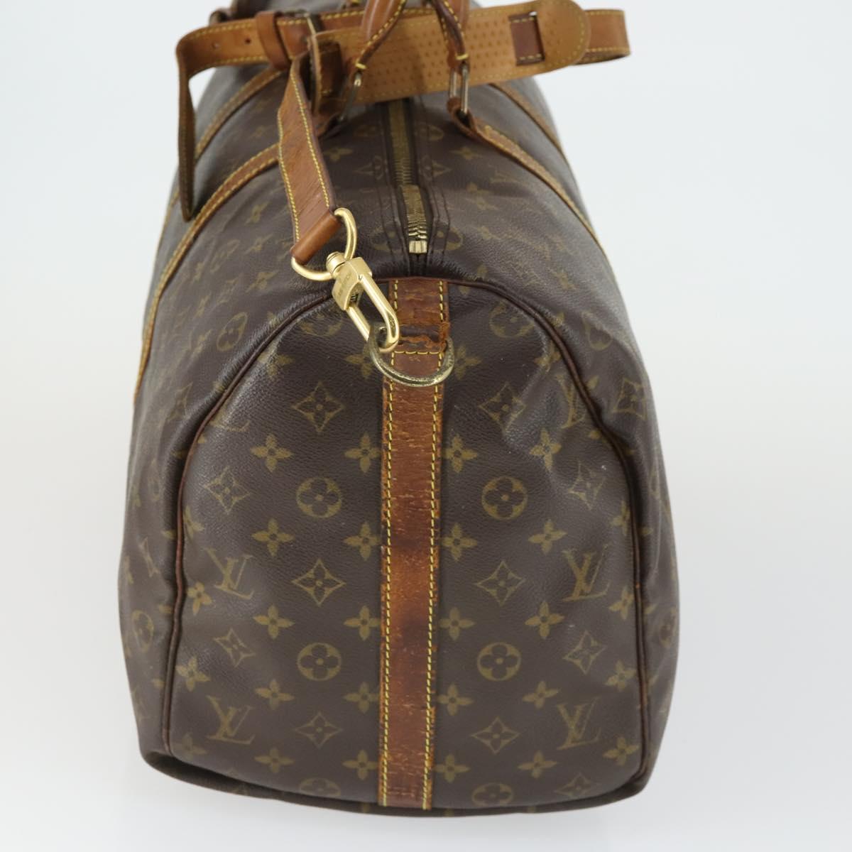 LOUIS VUITTON Monogram Keepall Bandouliere 50 Boston Bag M41416 LV Auth 171949
