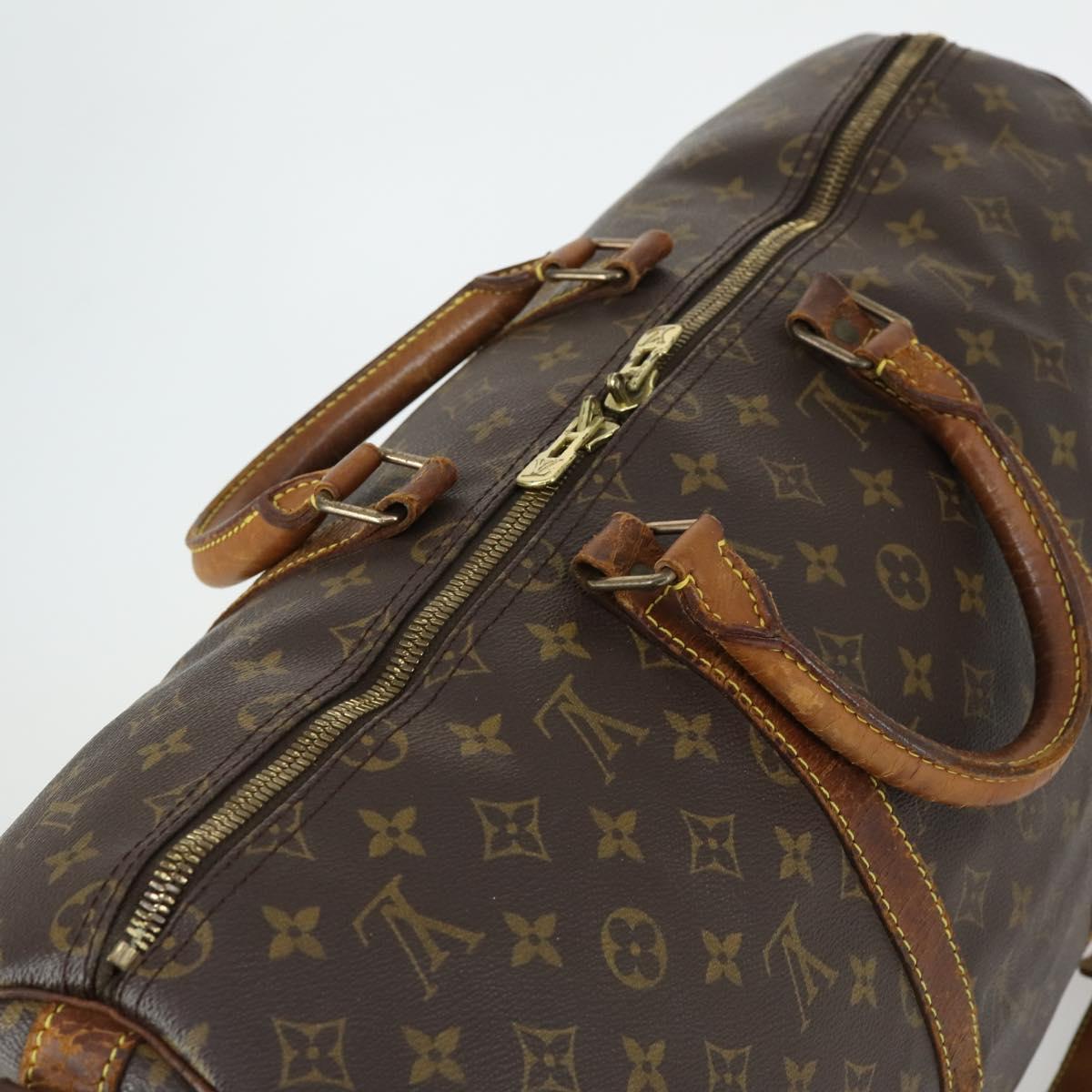 LOUIS VUITTON Monogram Keepall Bandouliere 50 Boston Bag M41416 LV Auth 171949