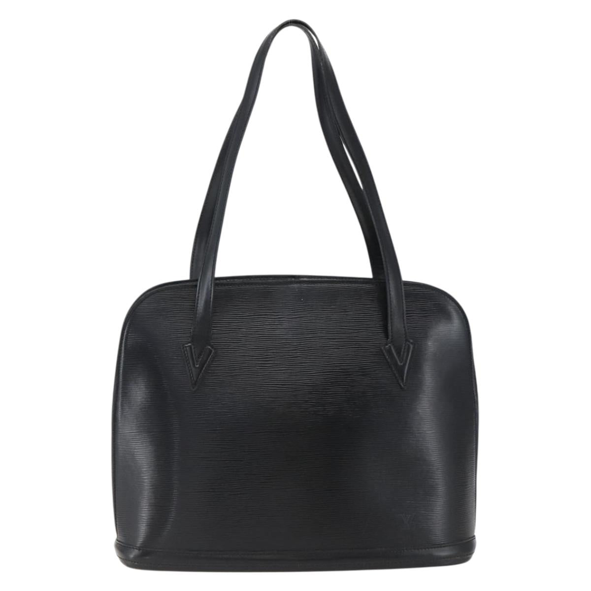 LOUIS VUITTON Epi Lussac Shoulder Bag Black M52282 LV Auth 171960