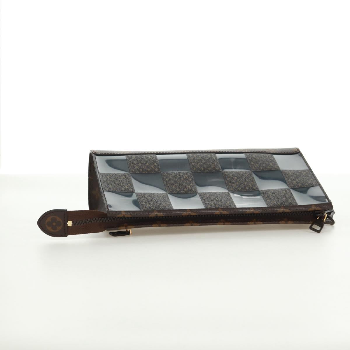 LOUIS VUITTON Monogram Chess Stand Pouch M81588 LV Auth 171970M
