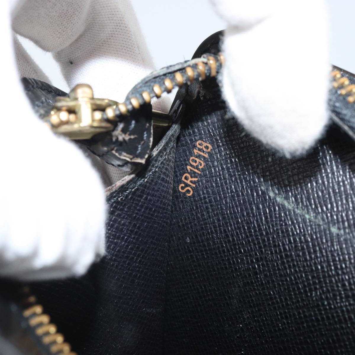 LOUIS VUITTON Epi Pochette Homme Clutch Bag Black M52522 LV Auth 171980