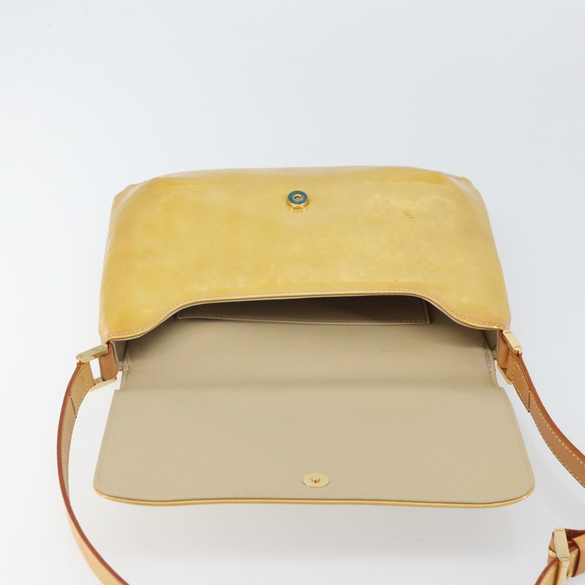 LOUIS VUITTON Monogram Vernis Thompson Street Bag Beige M91301 LV Auth 171983