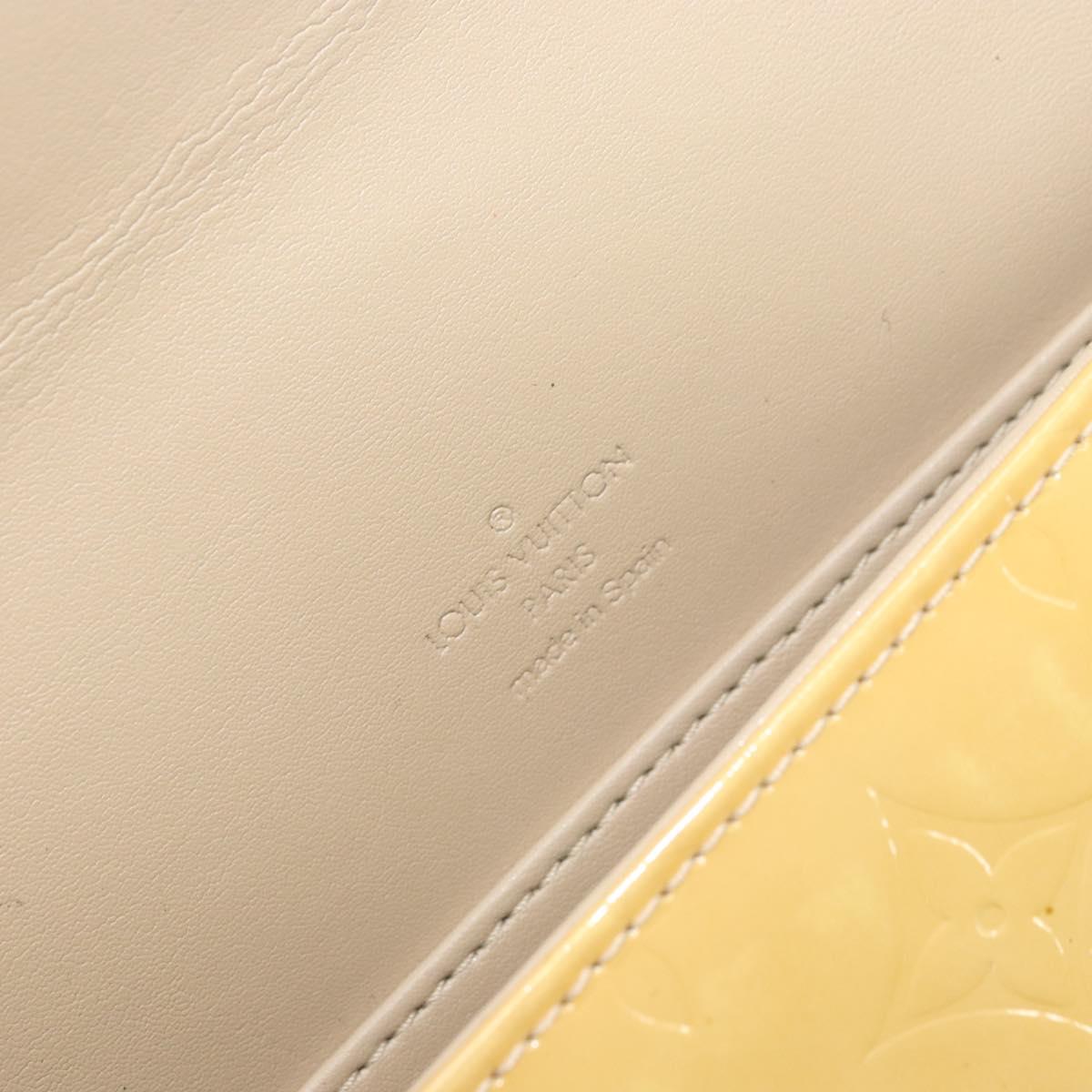 LOUIS VUITTON Monogram Vernis Thompson Street Bag Beige M91301 LV Auth 171983