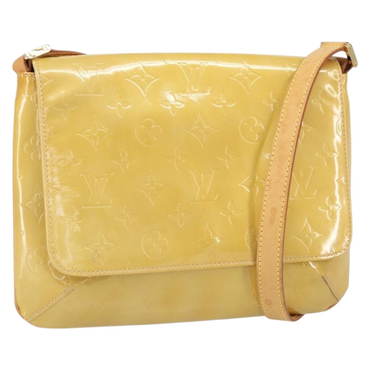LOUIS VUITTON Monogram Vernis Thompson Street Bag Beige M91301 LV Auth 171983