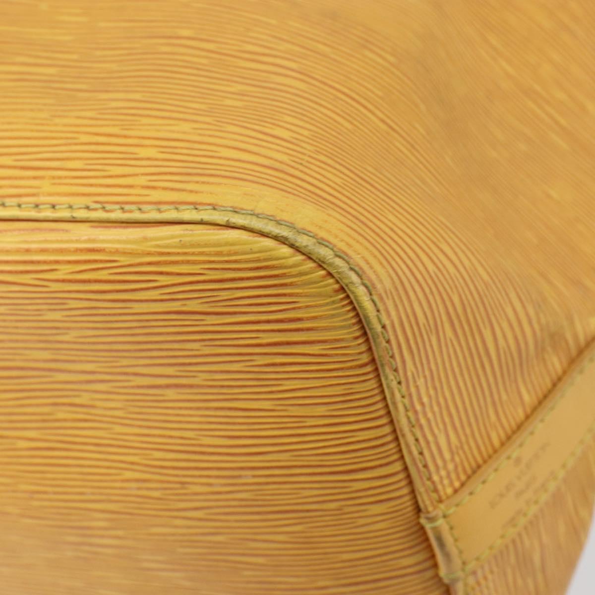 LOUIS VUITTON Epi Petit Noe Shoulder Bag Yellow M44109 LV Auth 171999