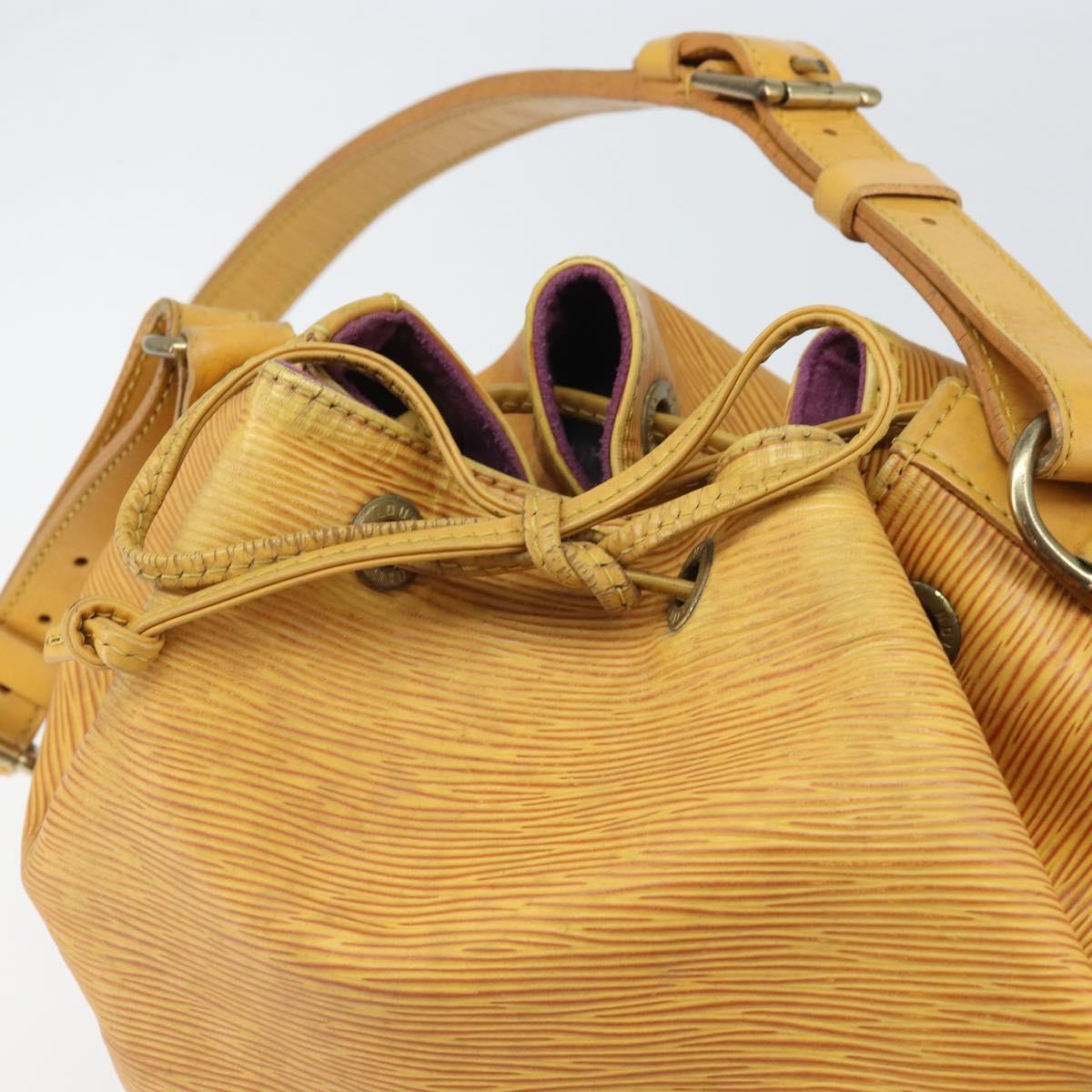 LOUIS VUITTON Epi Petit Noe Shoulder Bag Yellow M44109 LV Auth 171999
