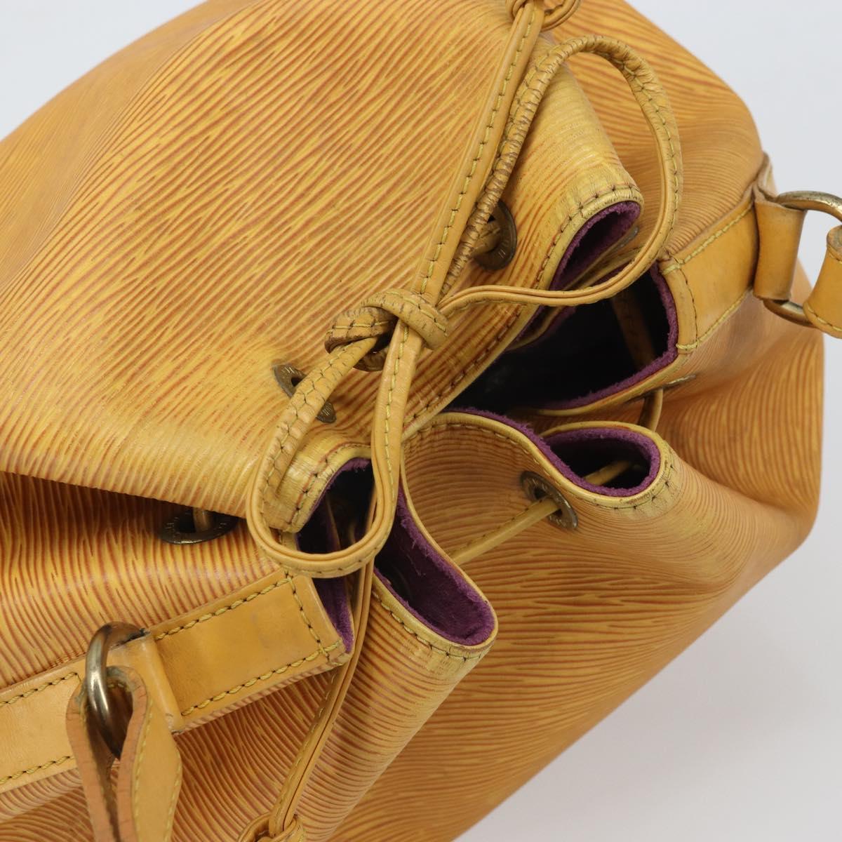 LOUIS VUITTON Epi Petit Noe Shoulder Bag Yellow M44109 LV Auth 171999