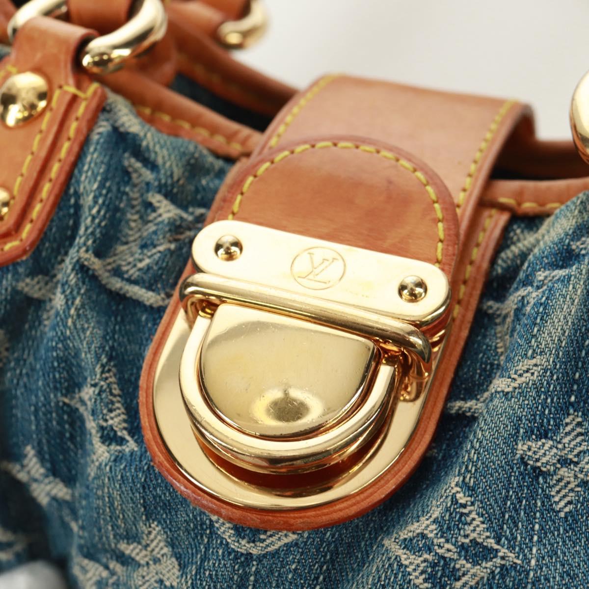 LOUIS VUITTON Monogram Denim Preity Hand Bag Blue M95020 LV Auth 172009V