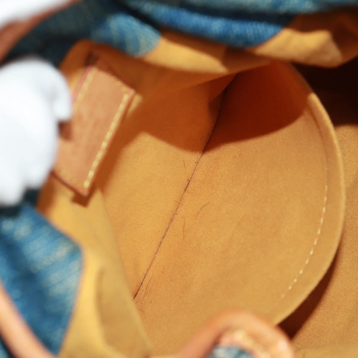 LOUIS VUITTON Monogram Denim Preity Hand Bag Blue M95020 LV Auth 172009V