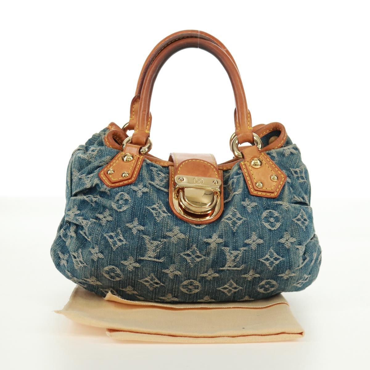LOUIS VUITTON Monogram Denim Preity Hand Bag Blue M95020 LV Auth 172009V