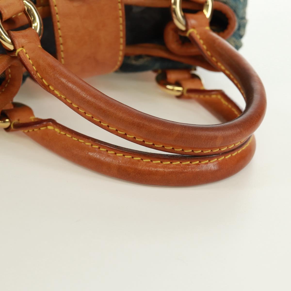 LOUIS VUITTON Monogram Denim Preity Hand Bag Blue M95020 LV Auth 172009V