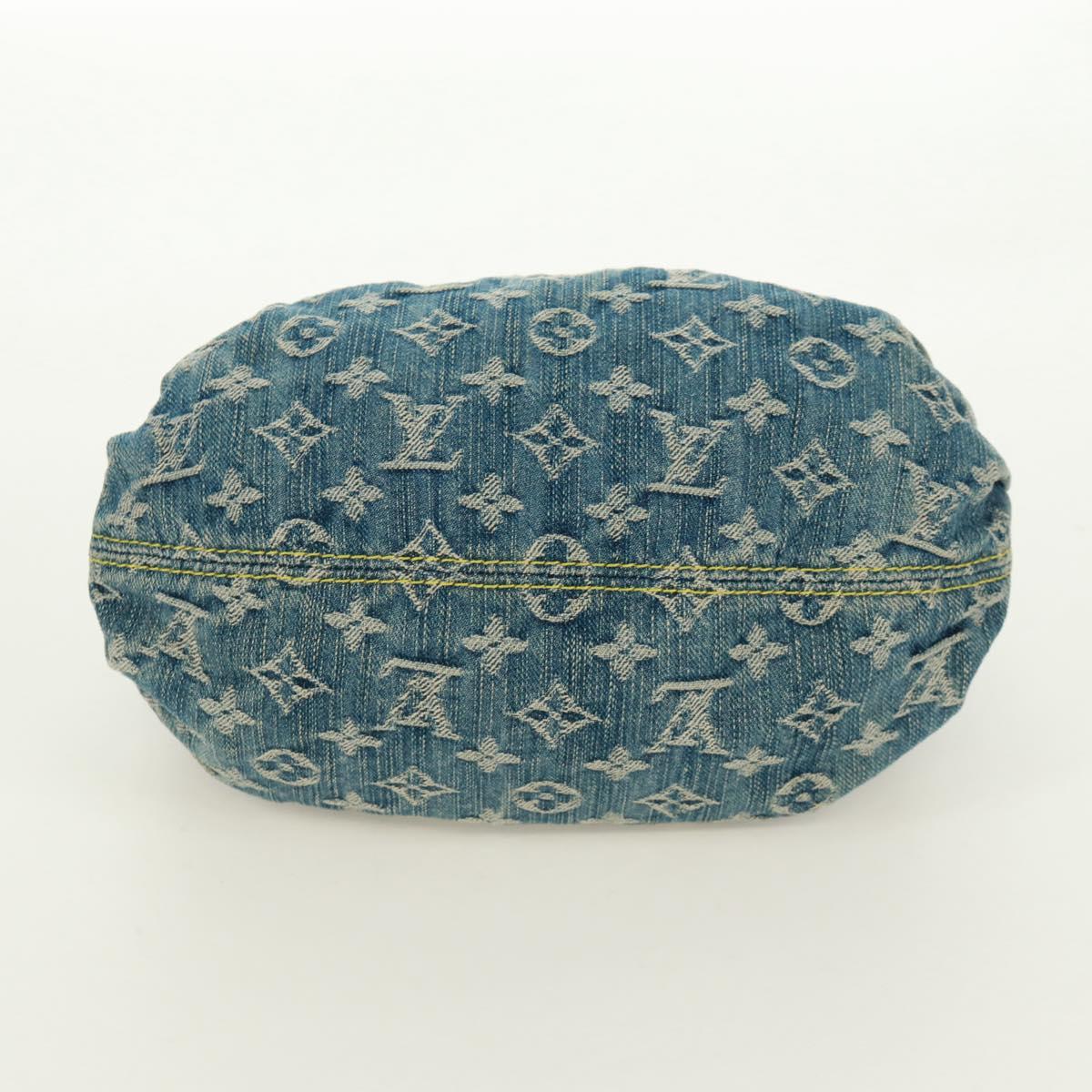 LOUIS VUITTON Monogram Denim Preity Hand Bag Blue M95020 LV Auth 172009V