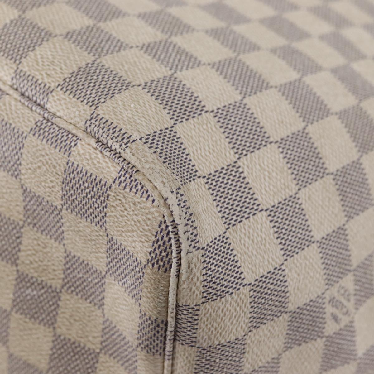 LOUIS VUITTON Damier Azur Neverfull GM Tote Bag N41360 LV Auth 172011A