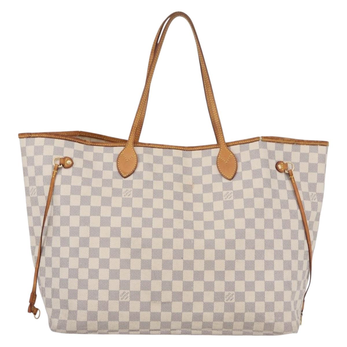 LOUIS VUITTON Damier Azur Neverfull GM Tote Bag N41360 LV Auth 172011A