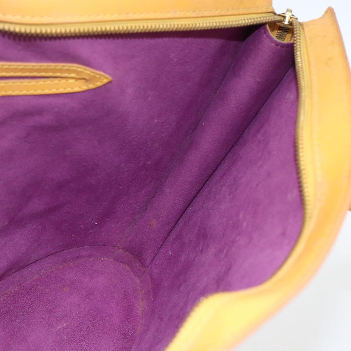 LOUIS VUITTON Epi Saint Jacques Hand Bag Yellow M52279 LV Auth 172034