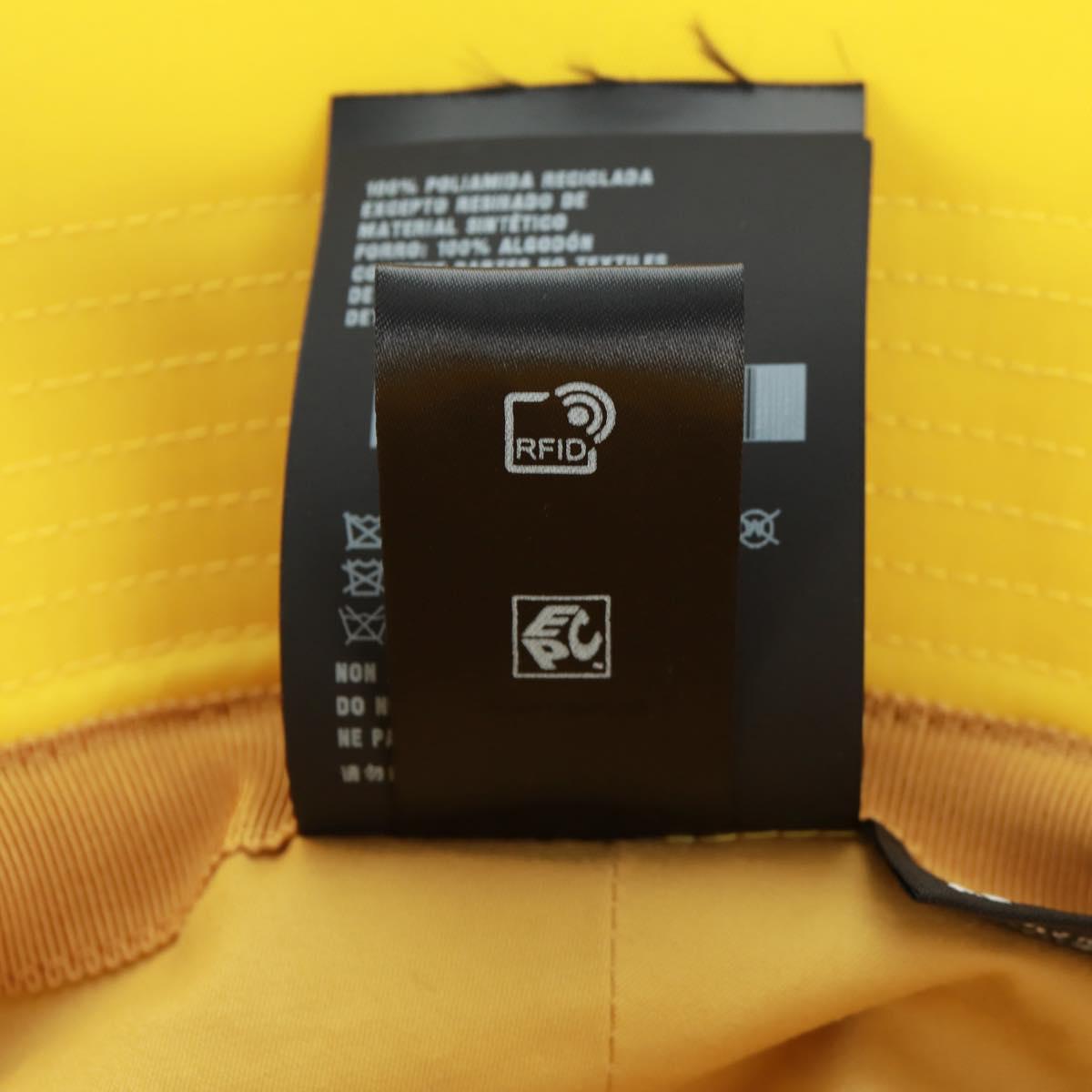 PRADA Hat Nylon Yellow Auth 172043M