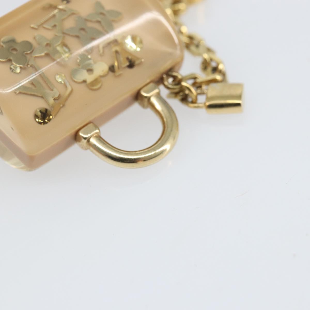 LOUIS VUITTON Porte Cles Speedy Unclusion Charm Gold Tone M65416 LV Auth 172077