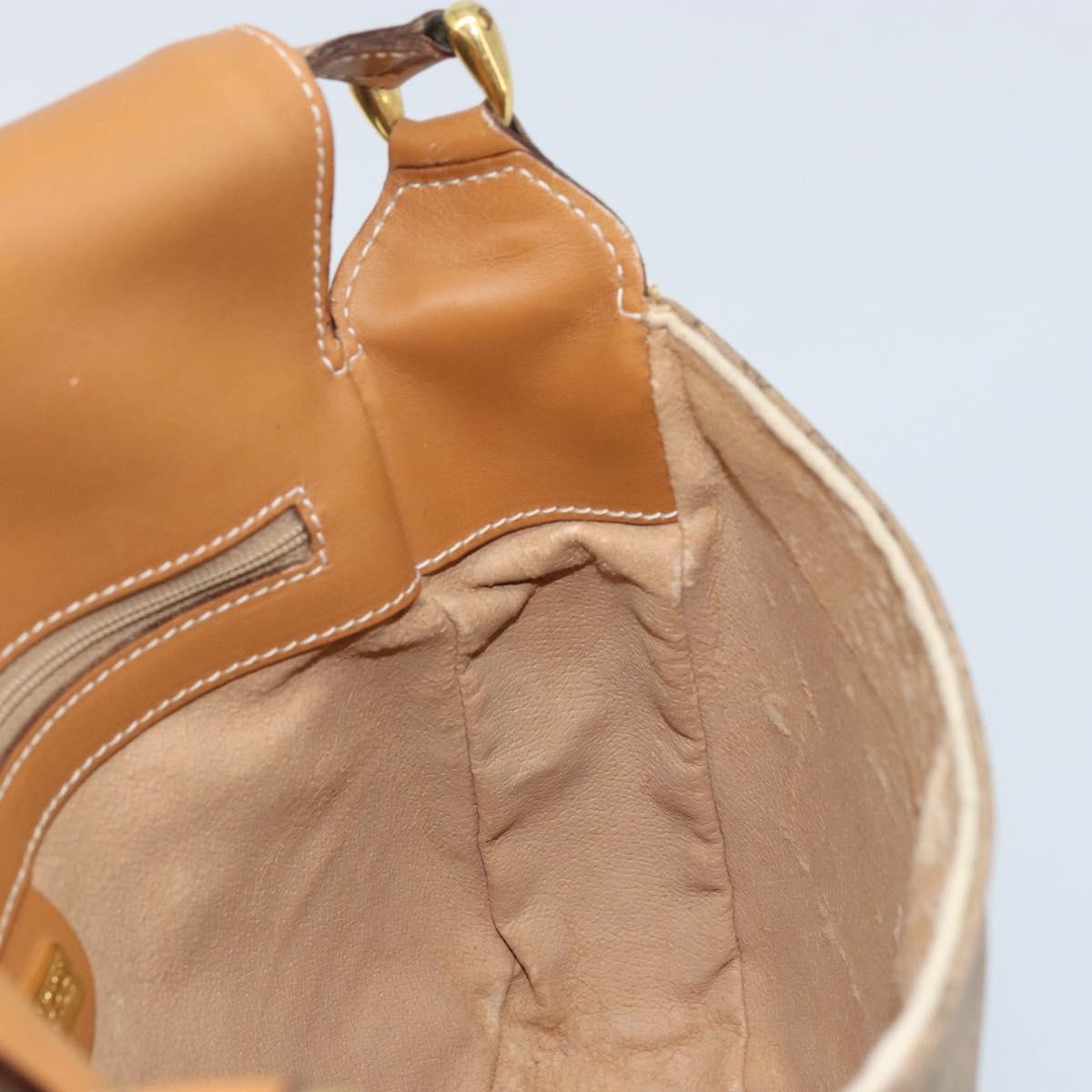 GUCCI Micro GG Supreme Shoulder Bag PVC Beige Gold 001 41 4425 Auth 172085