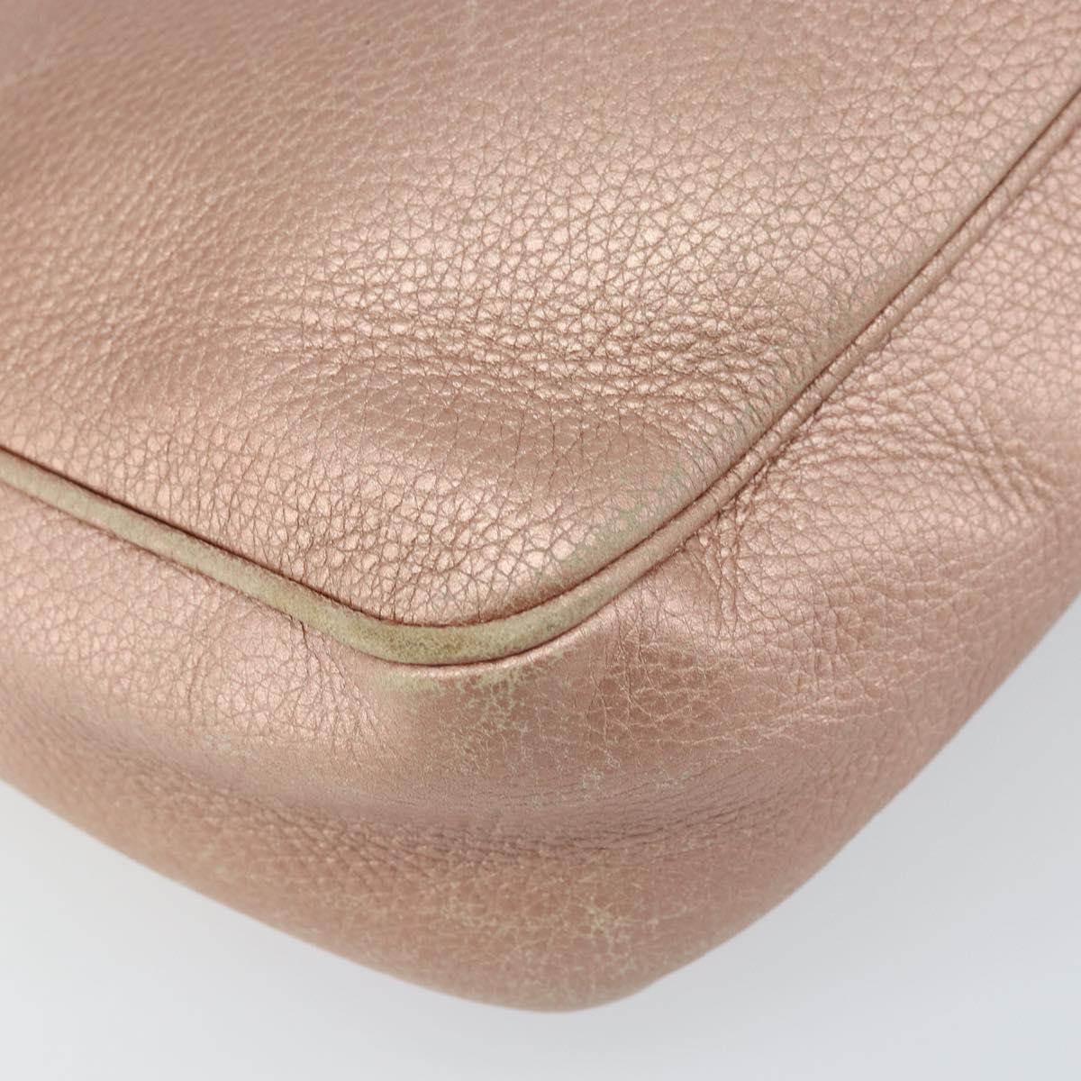 GUCCI Shoulder Bag Leather Pink Gold 308364 Auth 172086A