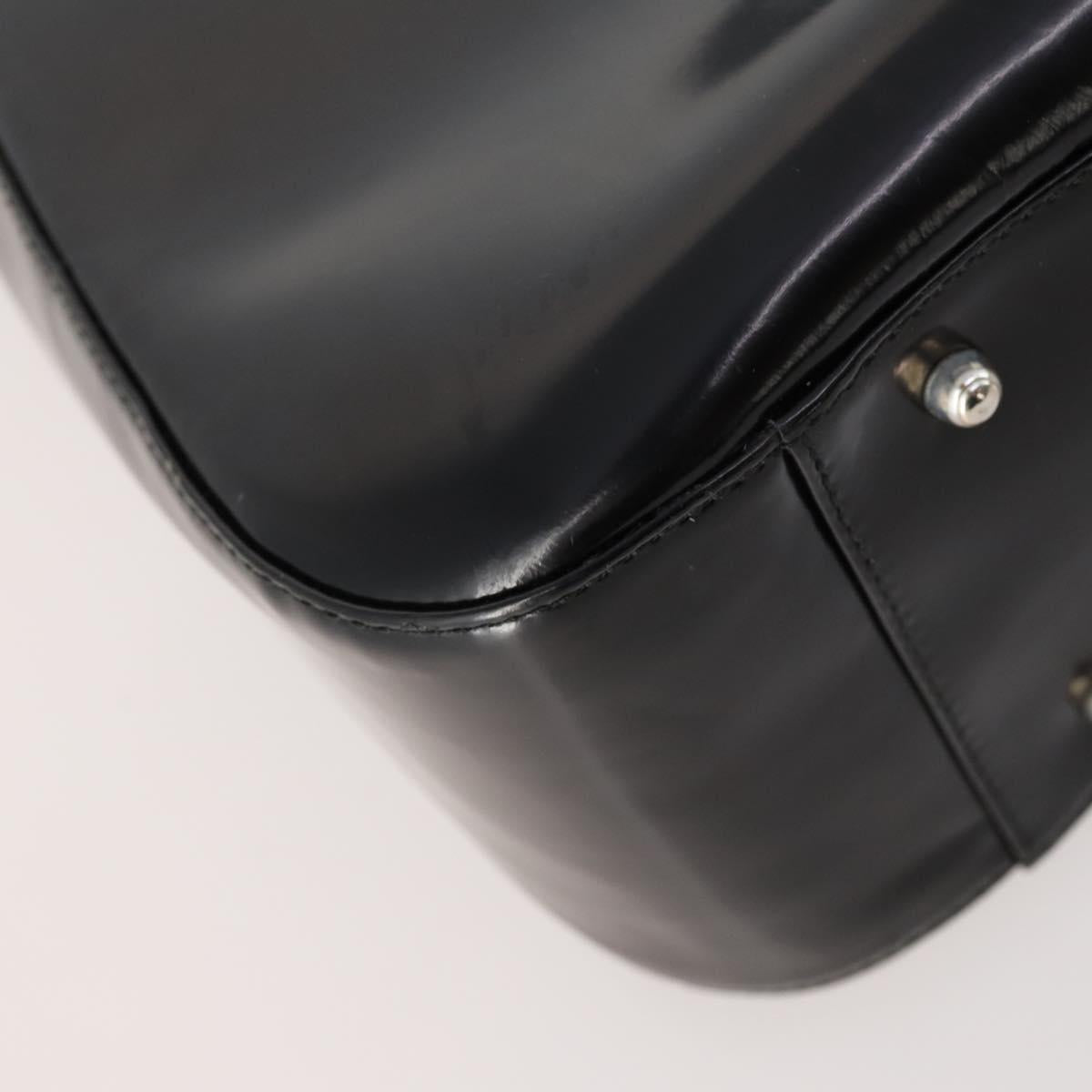 GUCCI Hand Bag Patent leather 2way Black Silver 000 1013 0504 Auth 172095