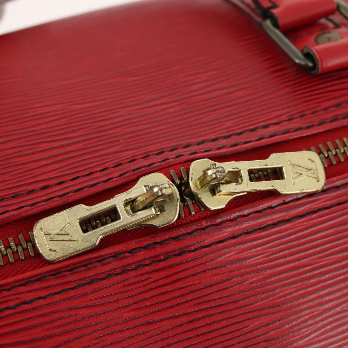 LOUIS VUITTON Epi Keepall 55 Boston Bag Red M42957 LV Auth 172098A