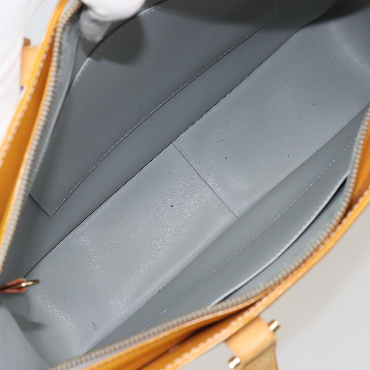 LOUIS VUITTON Monogram Vernis Columbus Tote Bag Gris M91028 LV Auth 172106
