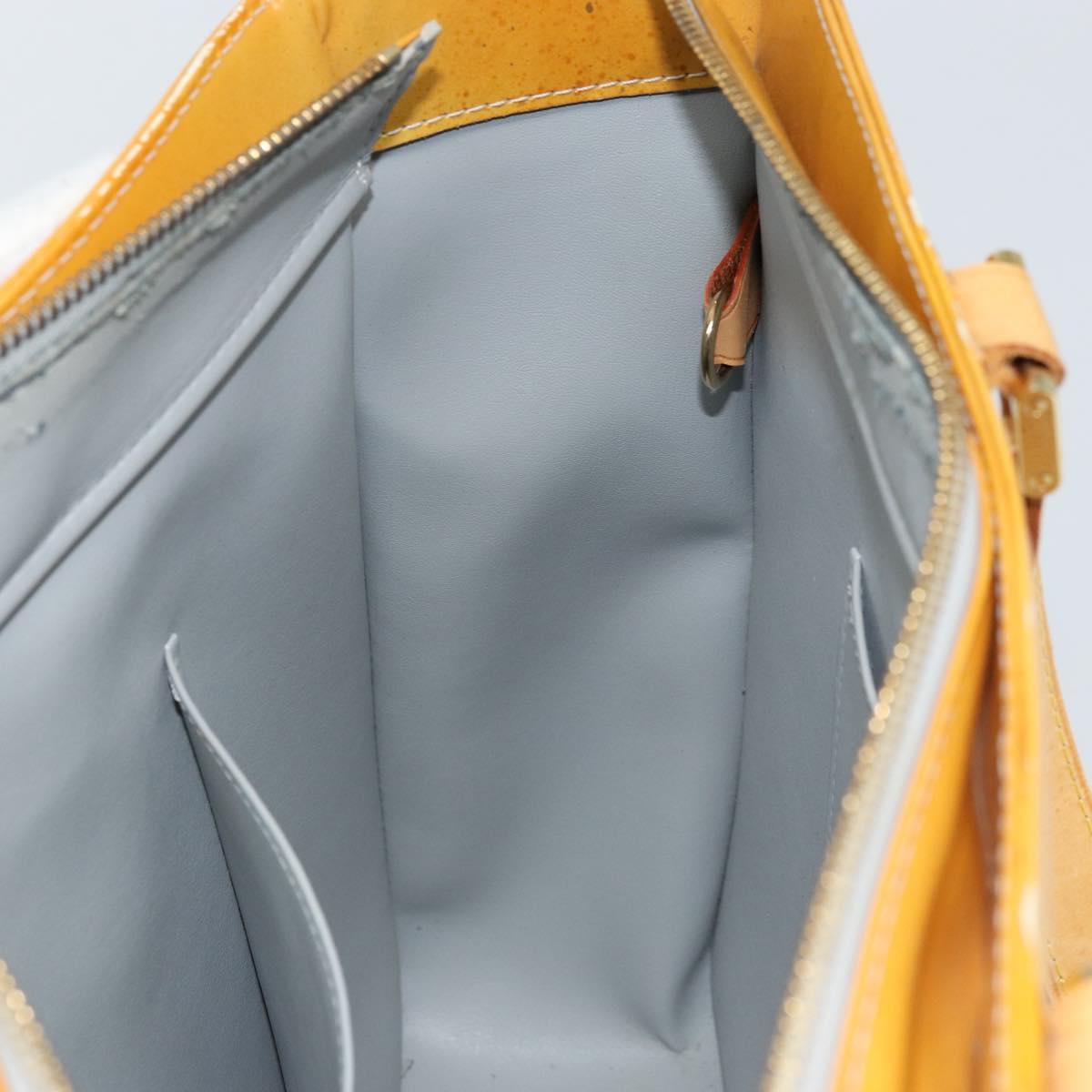 LOUIS VUITTON Monogram Vernis Columbus Tote Bag Gris M91028 LV Auth 172106