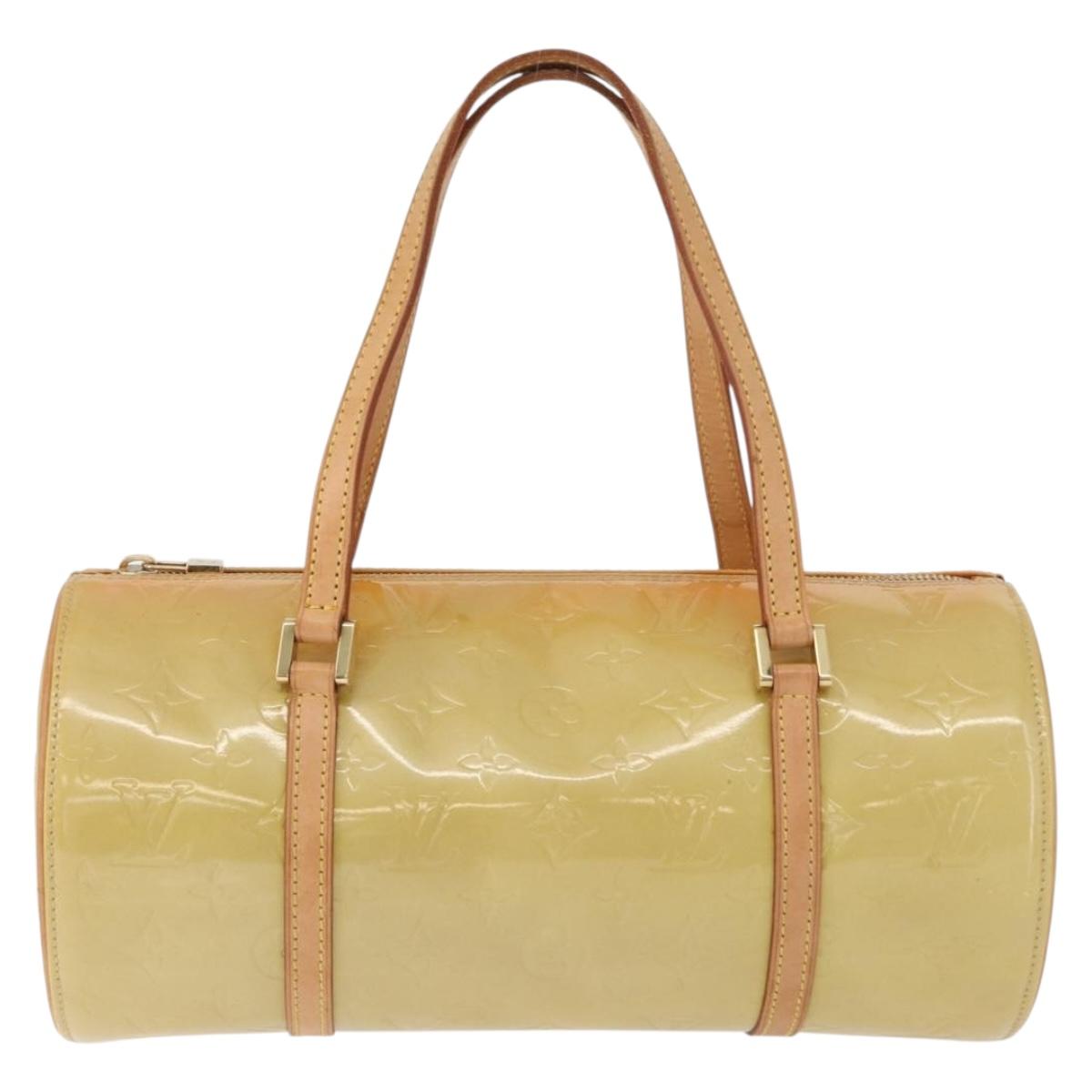 LOUIS VUITTON Monogram Vernis Bedford Hand Bag Beige M91006 LV Auth 172107A
