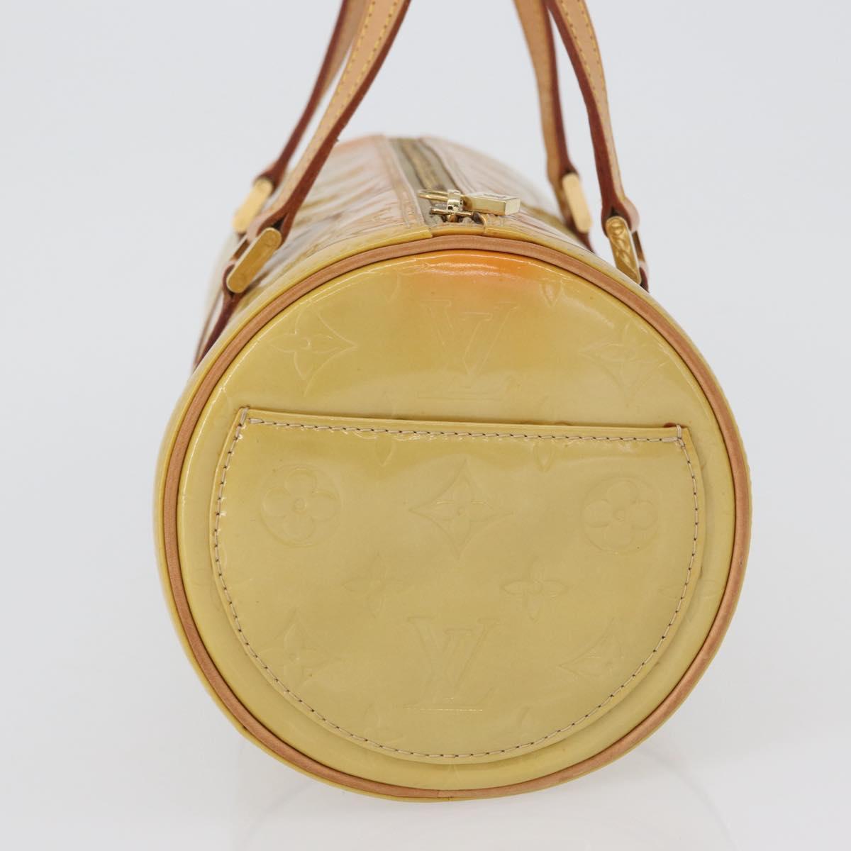 LOUIS VUITTON Monogram Vernis Bedford Hand Bag Beige M91006 LV Auth 172107A