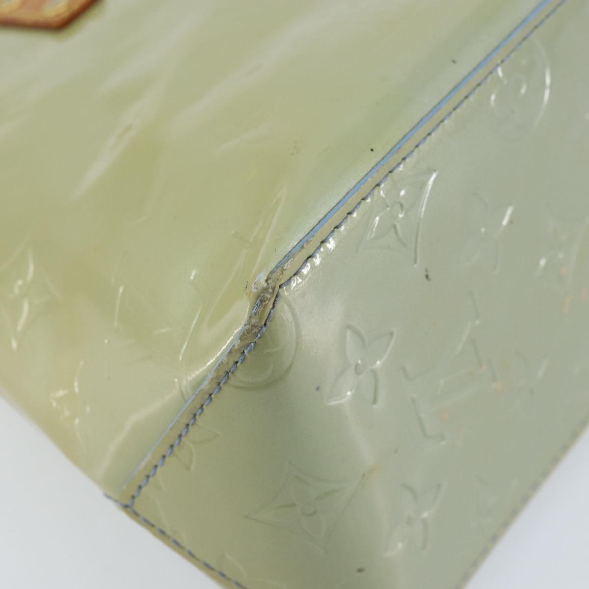 LOUIS VUITTON Monogram Vernis Reade PM Hand Bag Baby Blue LV Auth 172110