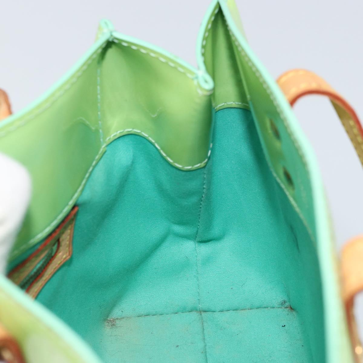 LOUIS VUITTON Monogram Vernis Reade PM Hand Bag Peppermint M91307 LV Auth 172111