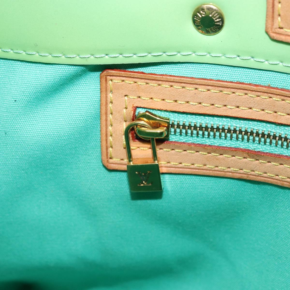 LOUIS VUITTON Monogram Vernis Reade PM Hand Bag Peppermint M91307 LV Auth 172111