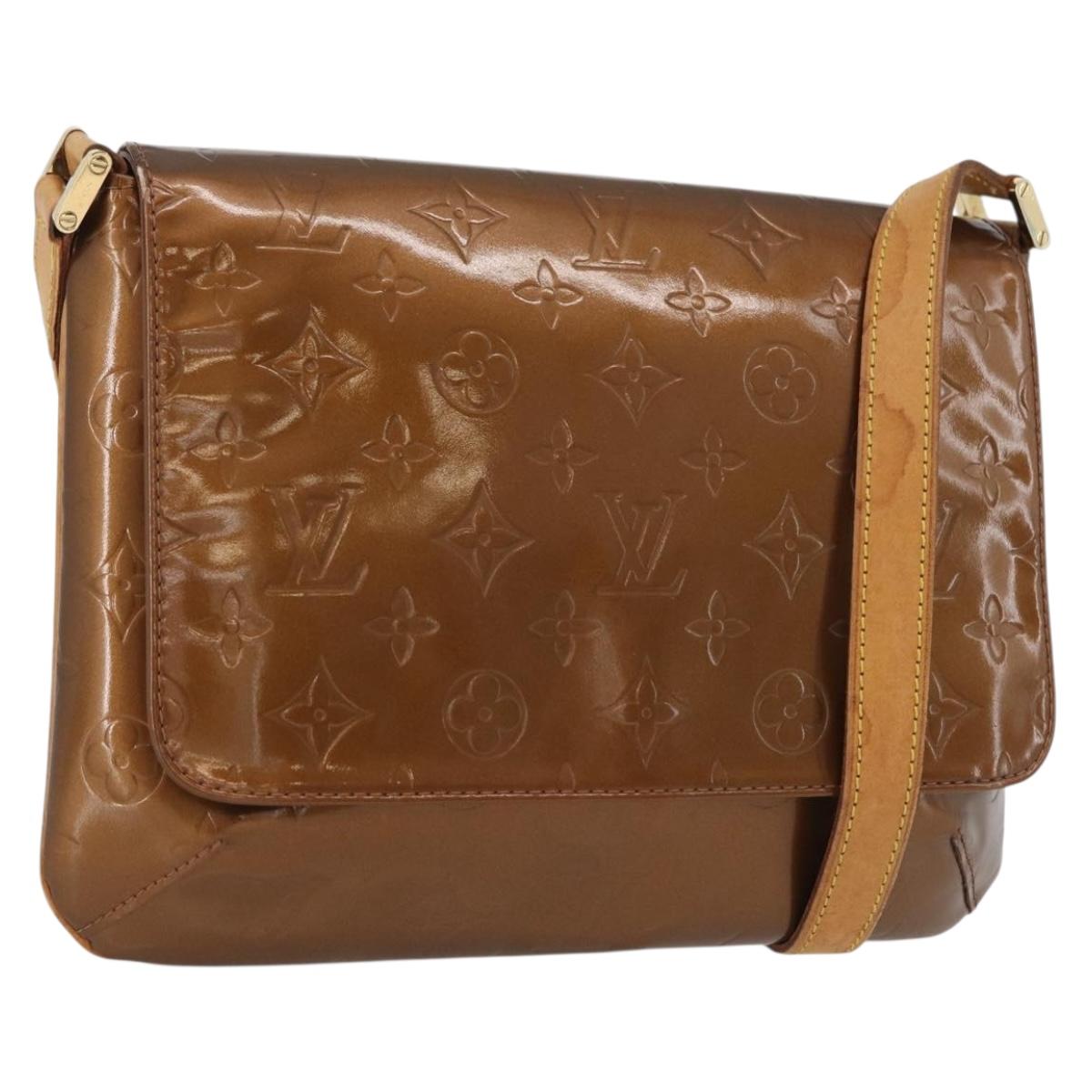 LOUIS VUITTON Monogram Vernis Thompson Street Bag Bronze M91124 LV Auth 172115