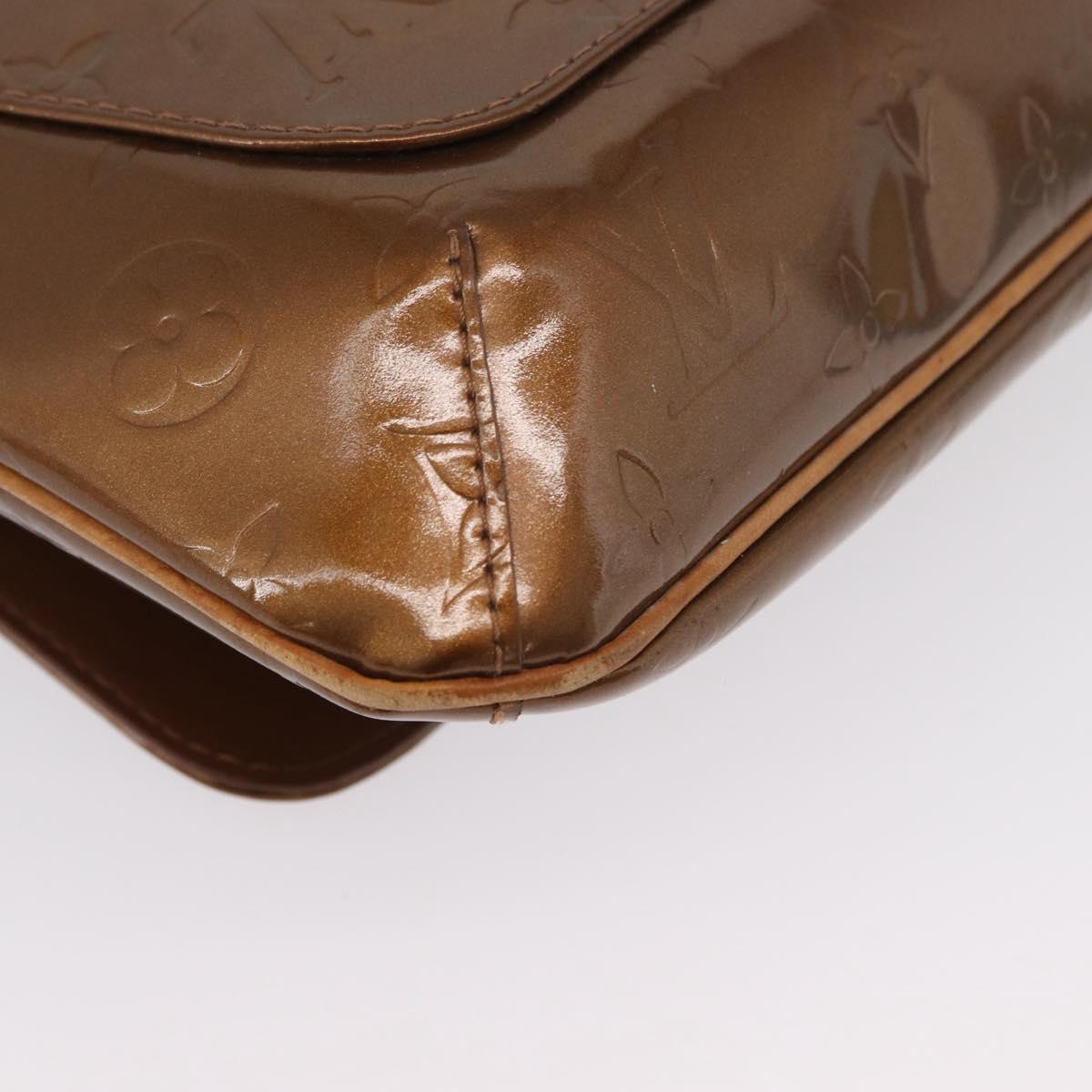 LOUIS VUITTON Monogram Vernis Thompson Street Bag Bronze M91124 LV Auth 172115