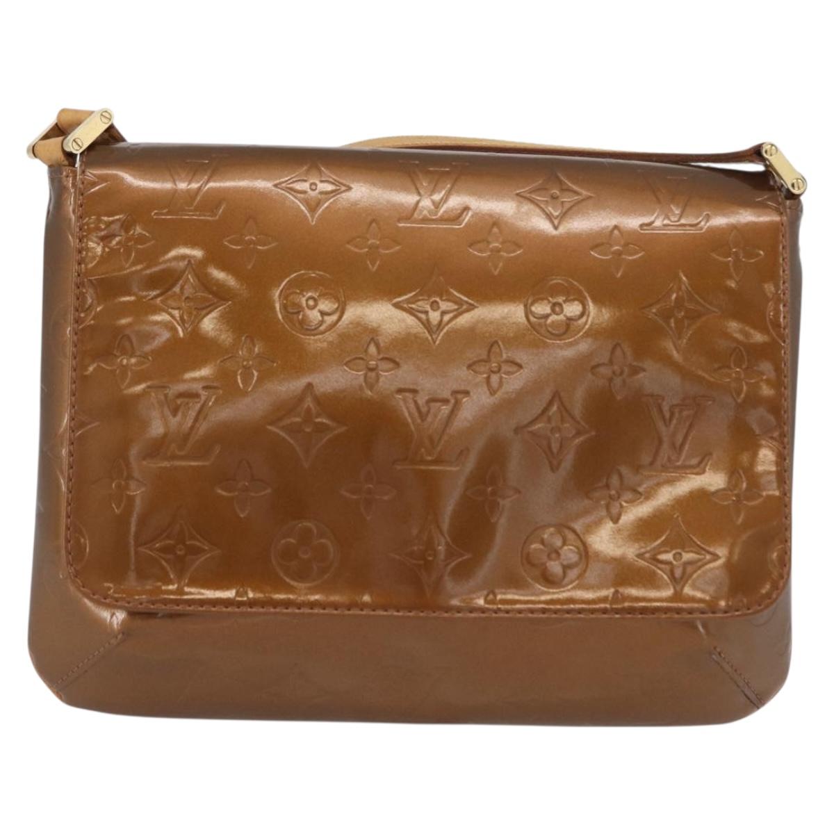 LOUIS VUITTON Monogram Vernis Thompson Street Bag Bronze M91124 LV Auth 172115