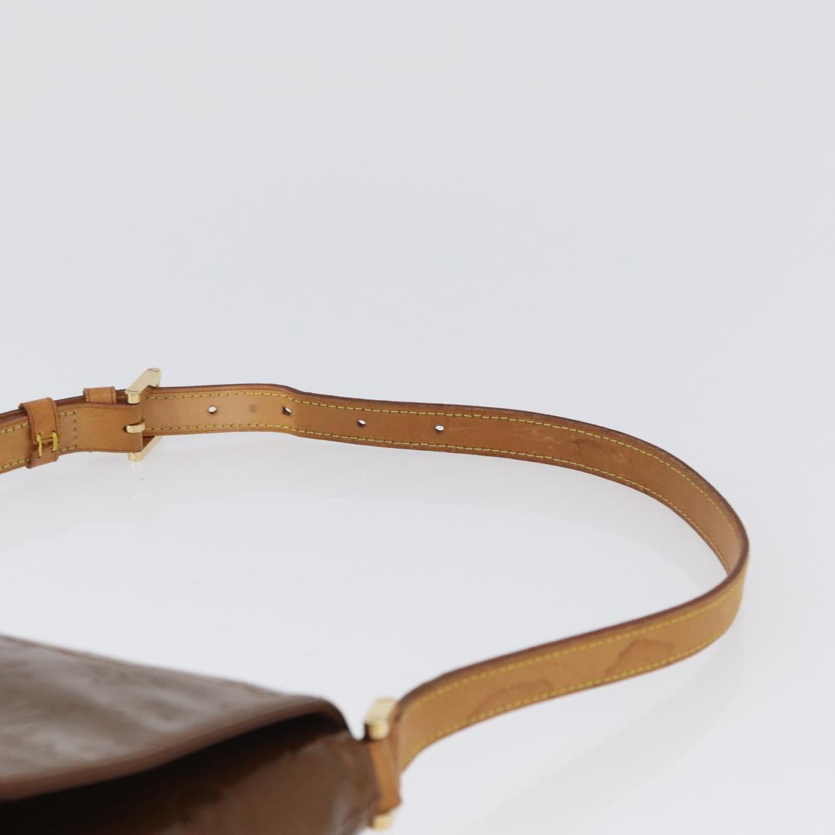 LOUIS VUITTON Monogram Vernis Thompson Street Bag Bronze M91124 LV Auth 172115