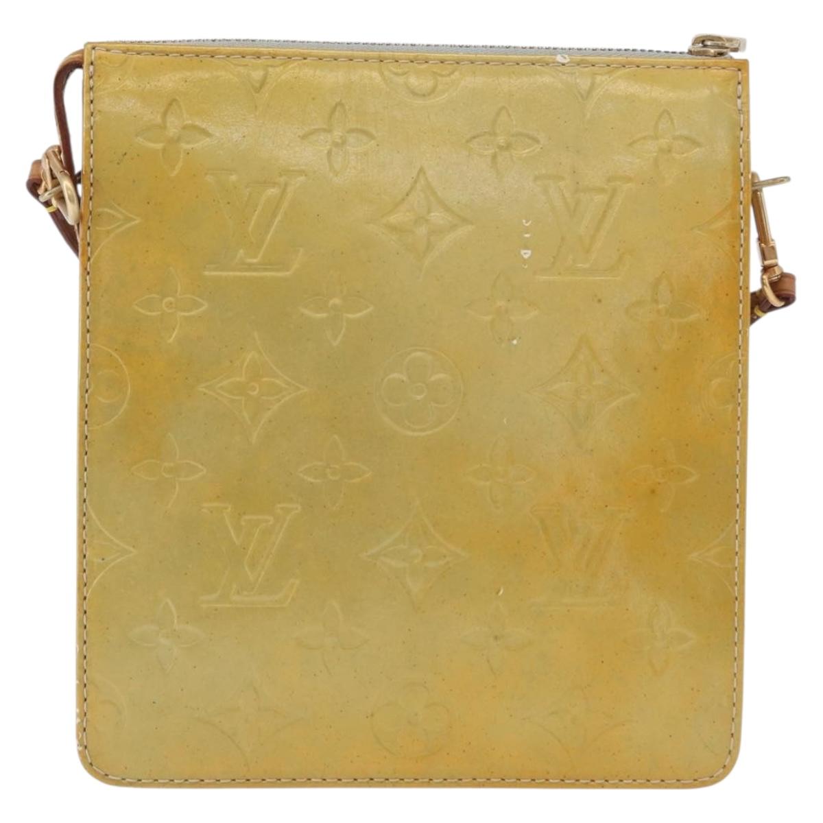 LOUIS VUITTON Monogram Vernis Motto Accessory Pouch Gris M91030 LV Auth 172116