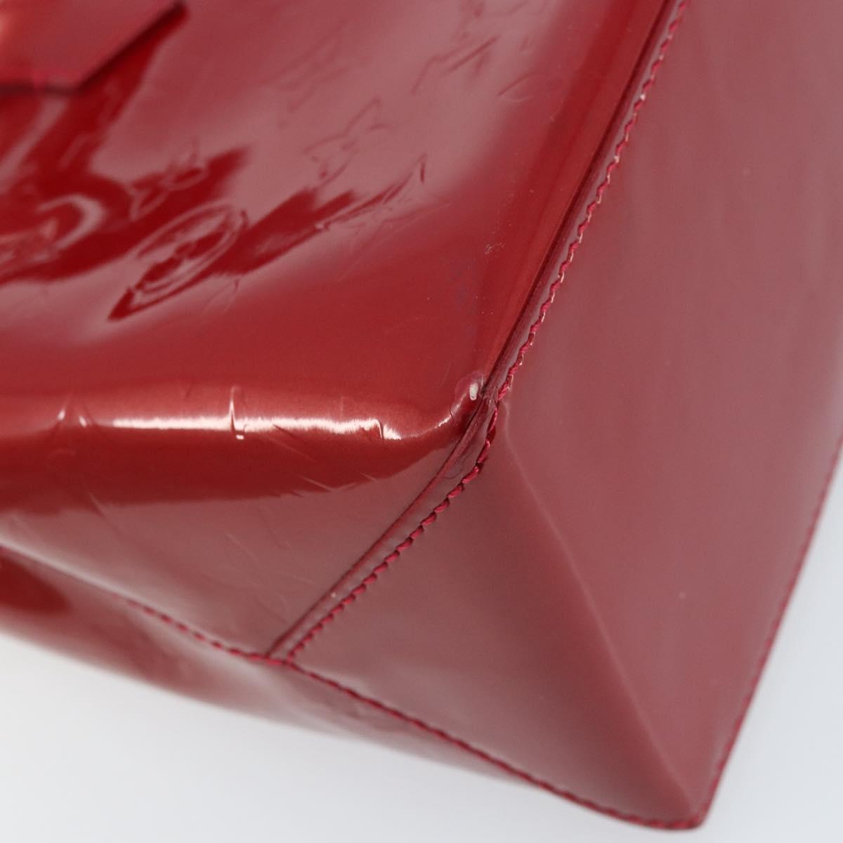 LOUIS VUITTON Monogram Vernis Wilshire PM Bag Pomme D'amour M93642 Auth 172118